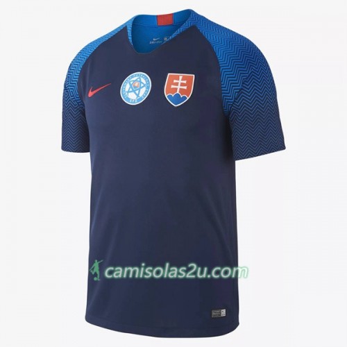 Camisolas de Futebol Eslováquia Equipamento Alternativa 2018 Manga Curta Camisolas de Futebol Eslováquia Equipamento Alternativa 2018 Manga Curta